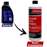 LIQUIDO DE FRENOS DOT 4 FORD MOTORCRAFT 500 ML